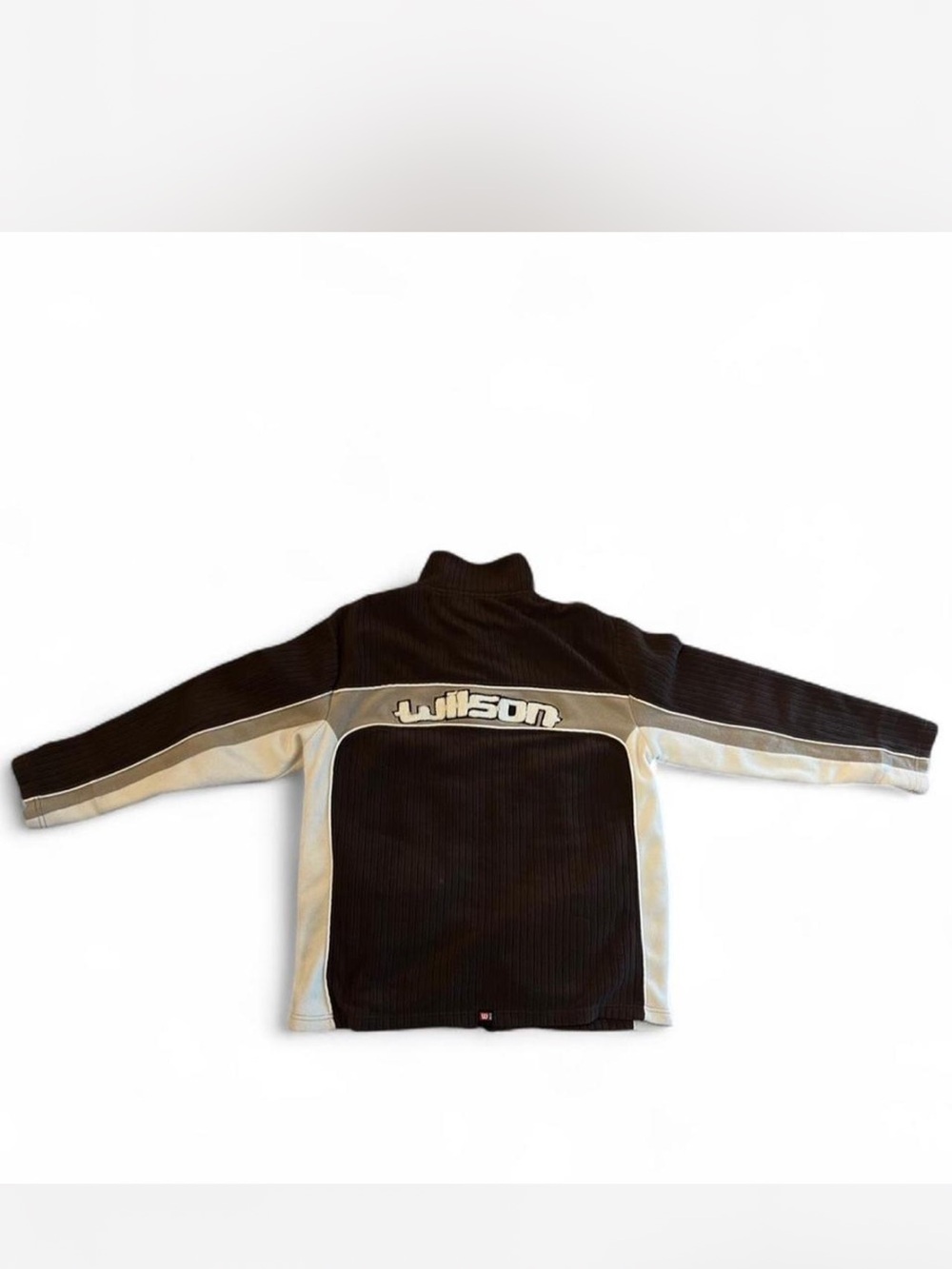 Wilson Brown Fleece Jacket with Cream Panels